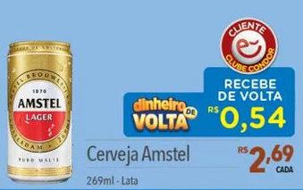 Supermercados Condor Cerveja Amstel 269ml - Lata oferta