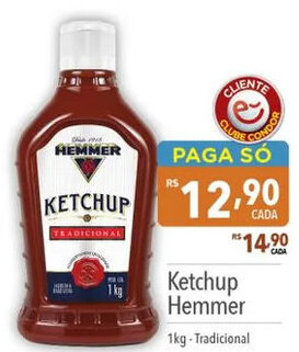Supermercados Condor Ketchup Hemmer 1kg -Tradicional oferta