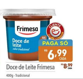 Supermercados Condor Doce de Leite Frimesa 400g-Tradicional oferta