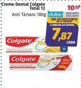 Supermercados Cidade Canção Creme Dental Colgate Total 12 50% De Desconto Na 2a Unidade 180g oferta