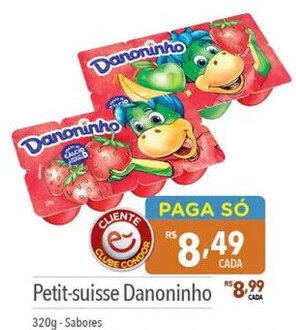 Petit-suisse Danoninho 320g-Sabores
