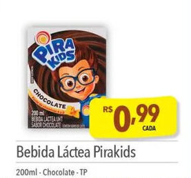 Supermercados Condor Bebida Láctea Pirakids 200ml - Chocolate - TP oferta