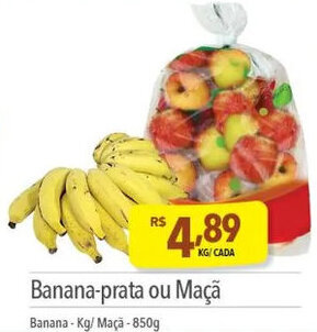 Supermercados Condor Banana-prata ou Maçã Banana-Kg/ Maça-850g oferta