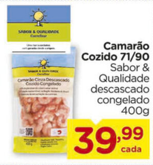 Carrefour Camarao Cozido 71/90 400g oferta
