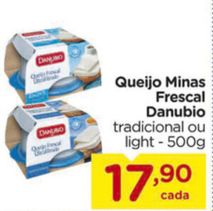 Queijo Minas Frescal Danubio 500g