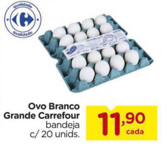 Carrefour Ovo Branco Grande Carrefour c/ 20 unids. oferta