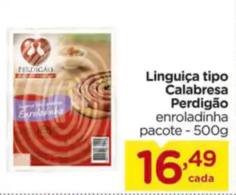 Carrefour Linguica tipo Calabresa Perdigao 500g oferta