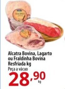 Akki Atacadista Alcatra Bovina, Lagarto ou Fraldinha Bovina Resfriada kg Peça a vácuo oferta
