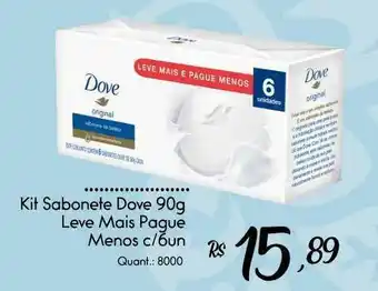 Giassi Supermercados Kit Sabonete Dove 90g oferta