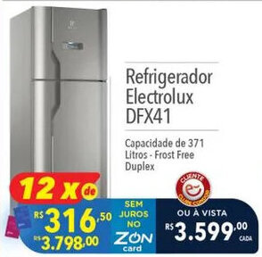 Supermercados Condor Refrigerador Electrolux DFX41 oferta
