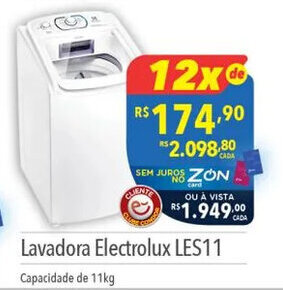 Supermercados Condor Lavadora Electrolux LES11 oferta