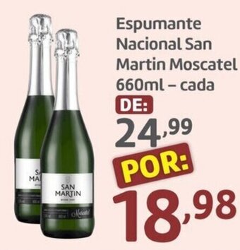 Belem Supermercados Espumante Nacional San Martin Moscatel 660ml-cada oferta