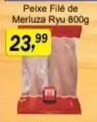 Supermercados Paraná Peixe File de Merluza Ryu 800g oferta