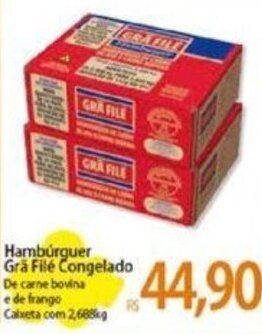 Atacadão Hambúrguer Grå File Congelado oferta