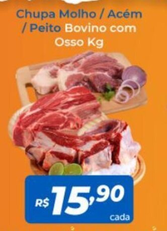 Atakarejo Chupa Molho/Acém / Peito Bovino com Osso Kg oferta