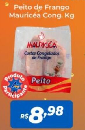 Atakarejo Peito de Frango Mauricéa Cong. Kg oferta