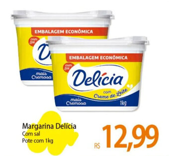 Atacadão Margarina Delícia Com sal Pote com 1kg oferta
