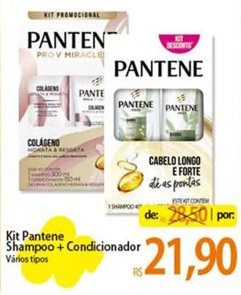 Atacadão Kit Pantene Shampoo + Condicionador Vários tipos oferta