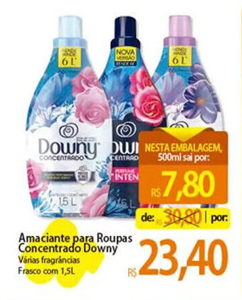 Atacadão Amaciante para Roupas Concentrado Downy Várias fragrâncias Frasco com 500ml oferta