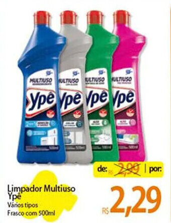 Limpador Multiuso Ypê Vários tipos Frasco com 500ml