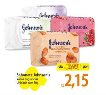 Atacadão Sabonete Johnson's Várias fragrâncias Unidade com 80g oferta