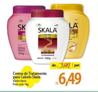 Atacadão Creme de Tratamento para Cabelo Skala Vários tipos Pote com 1kg oferta