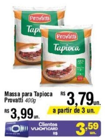 Fort Atacadista Massa para Tapioca Provatti 400g oferta