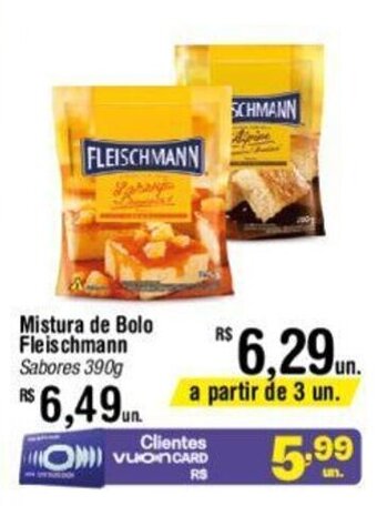 Fort Atacadista Mistura de Bolo Fleischmann Sabores 390g oferta