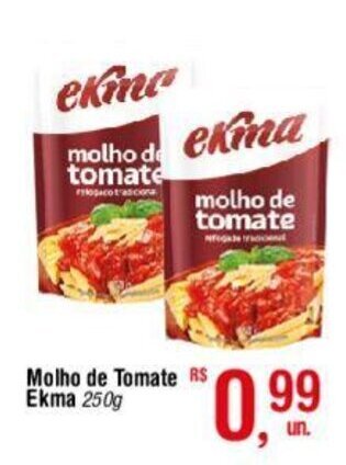 Fort Atacadista Molho de Tomate Ekma 250g oferta