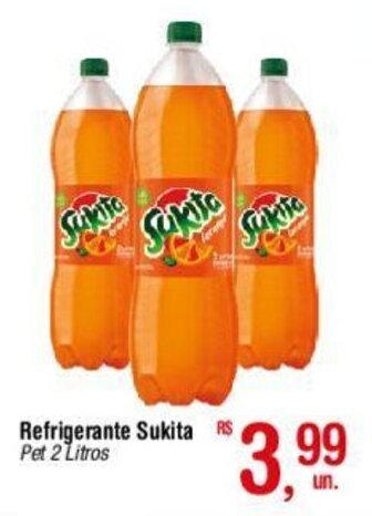 Fort Atacadista Refrigerante Sukita Pet 2 Litros oferta