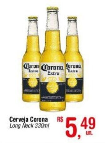 Fort Atacadista Cerveja Corona Long Neck 330ml oferta
