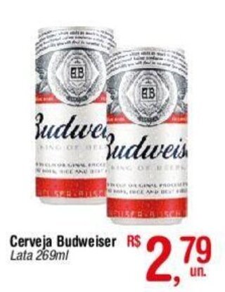Fort Atacadista Cerveja Budweiser Lata 269ml oferta