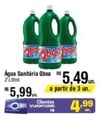 Fort Atacadista Água Sanitária Qboa 2 Litros oferta