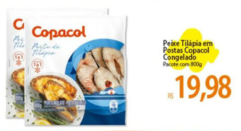 Atacadão Peixe Tilápia em Postas Copacol Congelado Pacote com 800g oferta