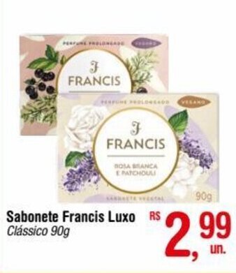 Fort Atacadista Sabonete Francis Luxo Clássico 90g oferta