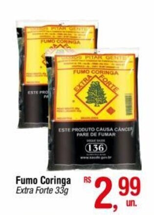Fort Atacadista Fumo Coringa Extra Forte 33g oferta