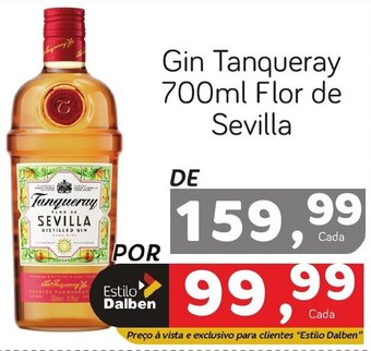 Supermercado Dalben Gin Tanqueray 700ml Flor de Sevilla oferta
