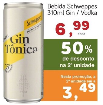 Bebida Schweppes 310ml Gin / Vodka