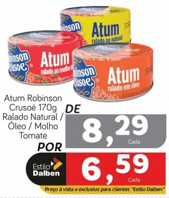 Supermercado Dalben Atum Robinson Crusoé 170g oferta