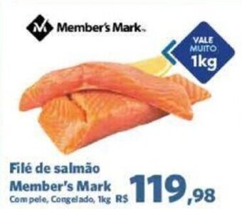 Sam's Club Filé de salmão Member's Mark Compele, Congelado, 1kg oferta