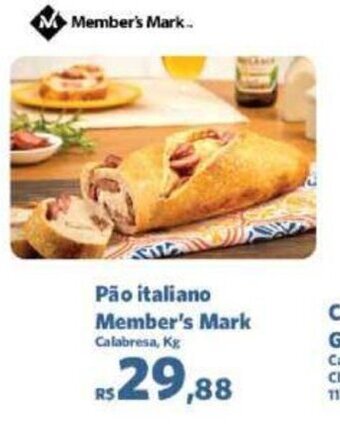Sam's Club Pão italiano Member's Mark Calabresa, Kg oferta
