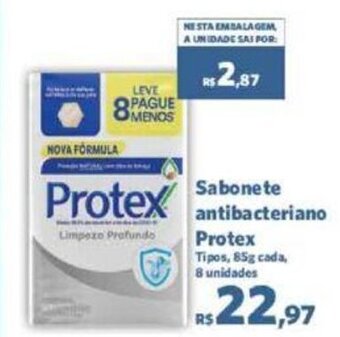 Sam's Club Sabonete antibacteriano Protex Tipos, 85g cada, 8 unidades oferta