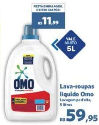 Sam's Club Lava-roupas liquido Omo Lavagem perfeita, 5 litros oferta
