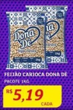 Assaí Atacadista FEIJÃO CARIOCA DONA DE PACOTE 1KG oferta