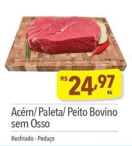 Supermercados Condor Acém/Paleta/ Peito Bovino sem Osso Resfriado-Pedaço oferta
