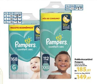 Sam's Club Fralda descartável Pampers oferta