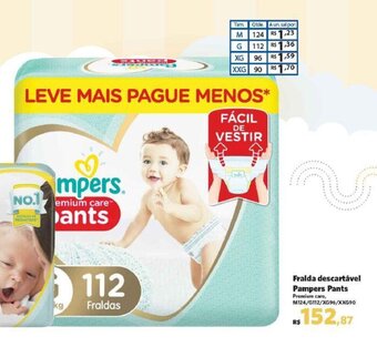 Sam's Club Fralda descartável Pampers Pants oferta