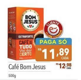 Supermercados Condor Café Bom Jesus 500g oferta