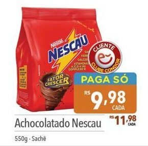 Supermercados Condor Achocolatado Nescau 550g oferta