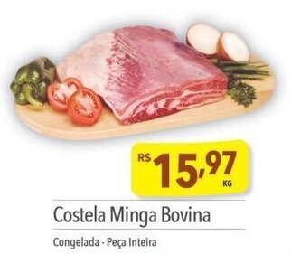 Supermercados Condor Costela Minga Bovina Congelada - Peça Inteira oferta